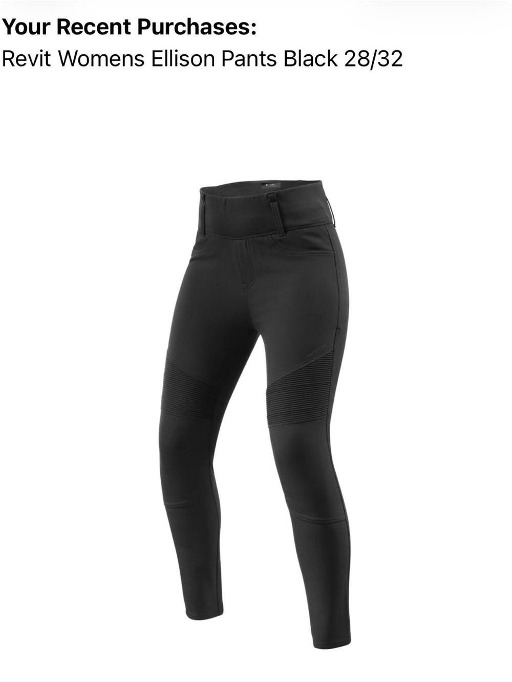 Revit Ellison Women's Motorcyle Protective Jeggings - Black